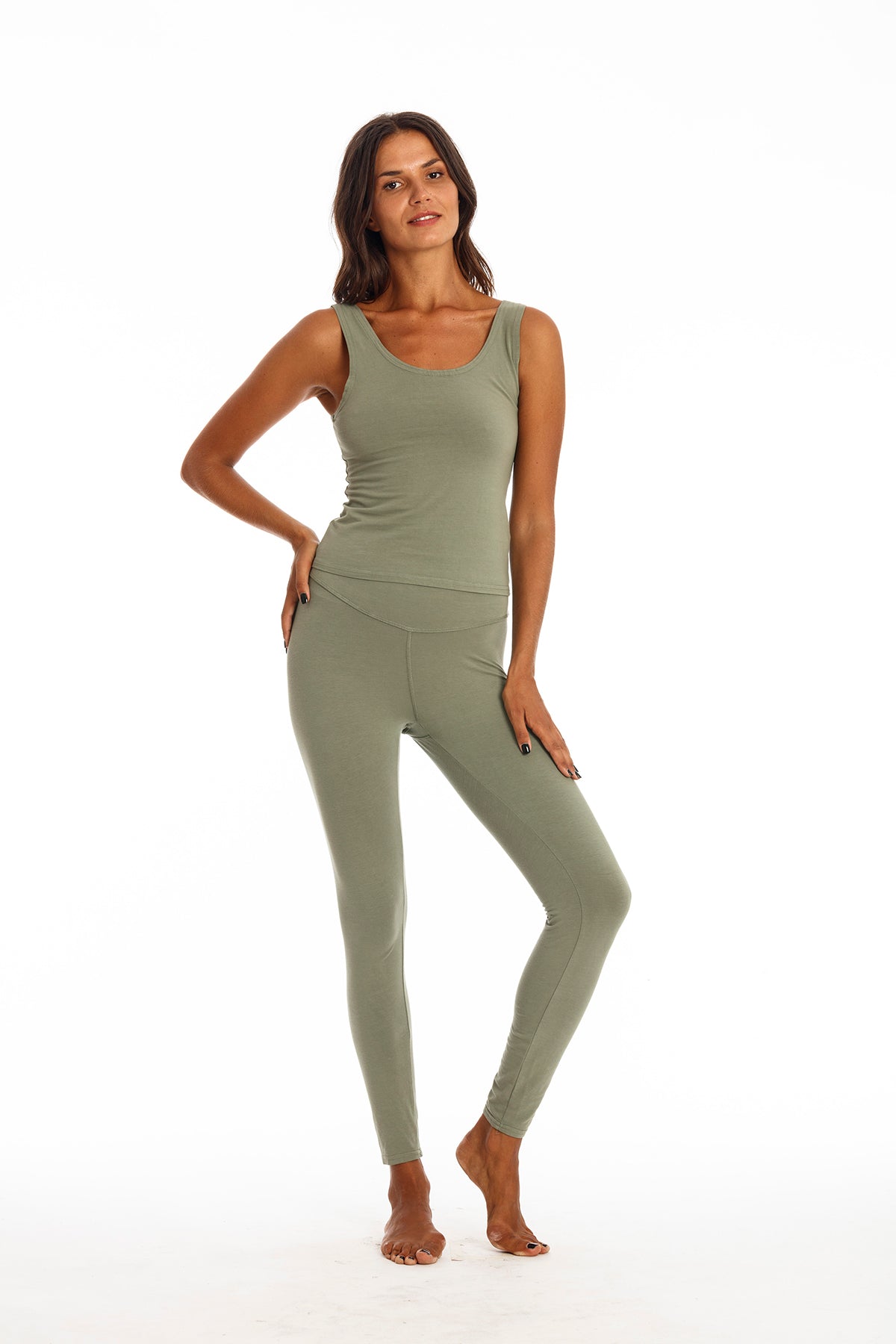 RAVENS VIEW IBIZA Damen vegan Top Goa Khaki GrÃ¼n