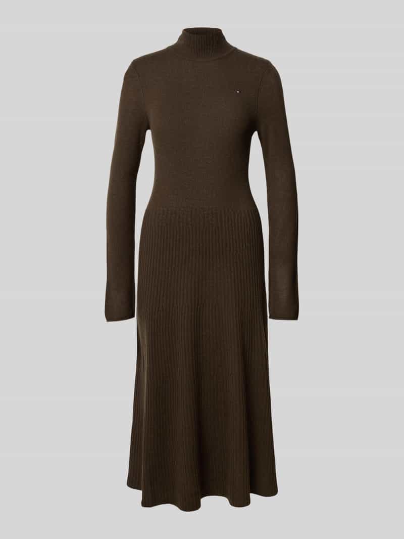 Tommy Hilfiger Gebreide jurk SOFT WOOL LS MOCK-NK SWT DRESS