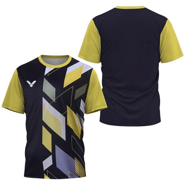 Baibao QIQI Absorberend ademend basketbalteamshirt Comfortabel herentafeltennis Sneldrogend pak Badminton tops met korte mouwen XS