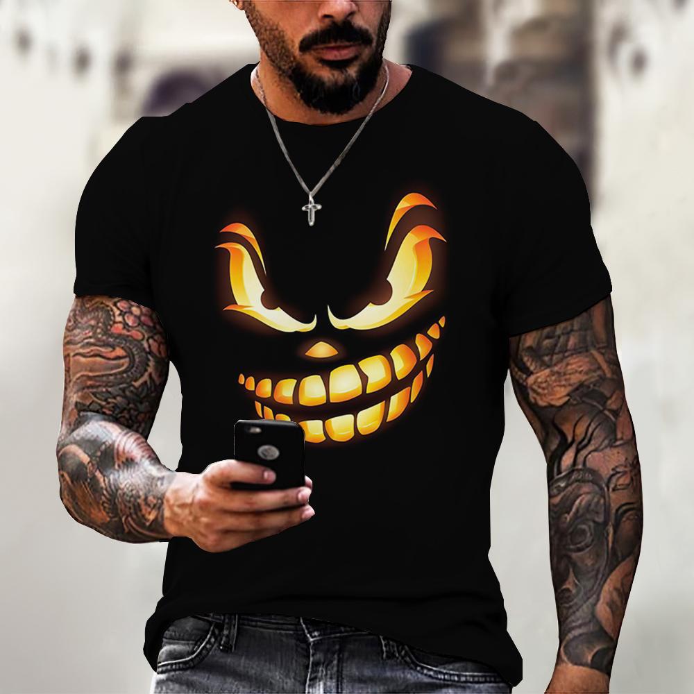 ETST WENDY 005 Devil Graphics T-shirt Casual Heren Korte Mouw T-shirts Zomer Herenkleding Losse T-shirt Voor Mannen Oversized Tops Streetwear 5XL M
