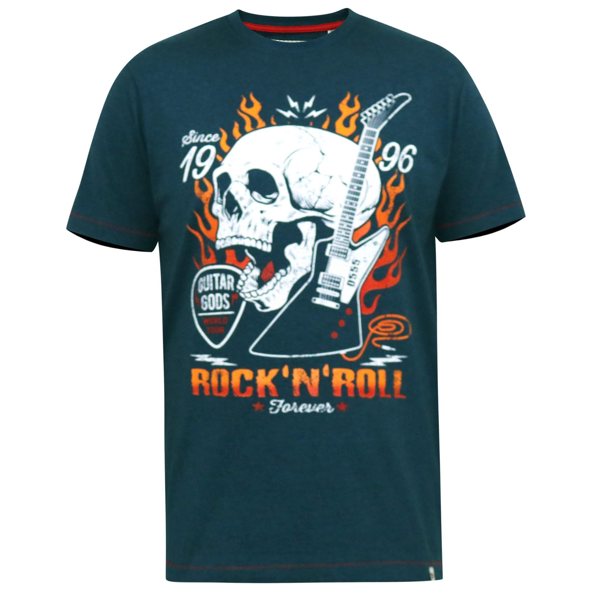 Duke Heren Neal D555 Skull Crew Neck Kingsize T-shirt 4XL Vloot