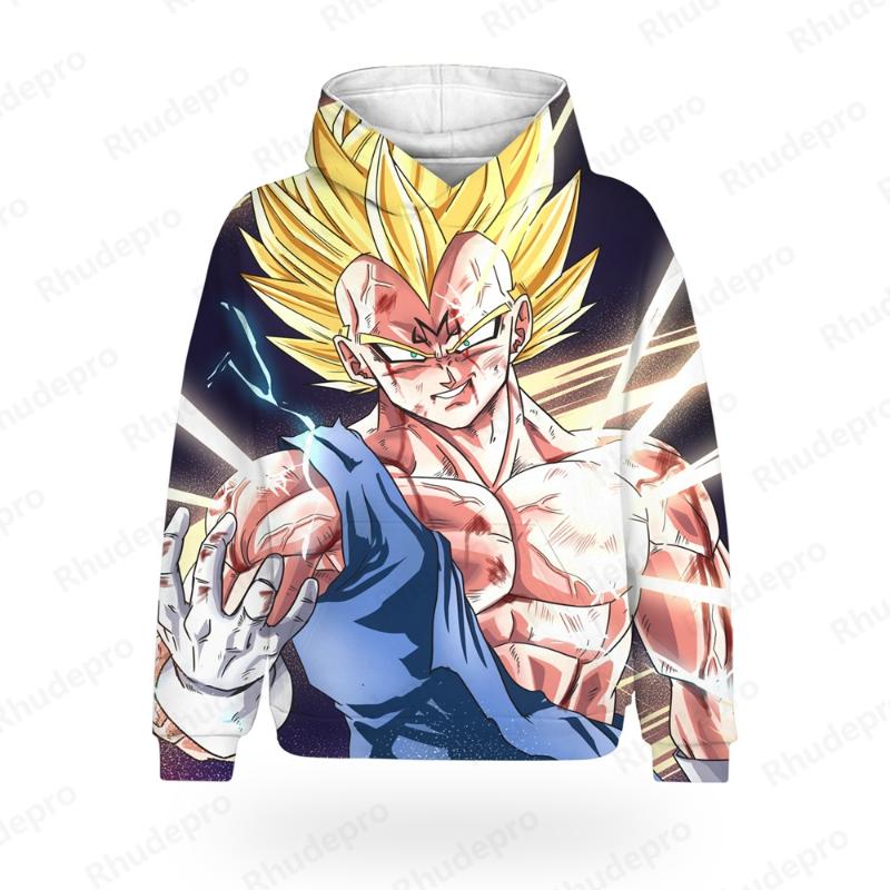 Bobby4 Men T Shirt Men's Hoodie Hoodie Tops Dragon Ball New Clothing Vegeta Y2k Trend Goku Super Saiya 2024 High Quality Hip Hop M