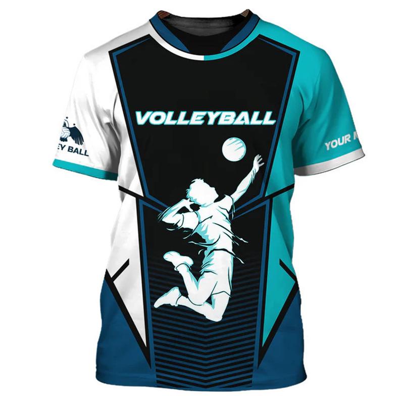 Bobby 2 volleybal uniform gepersonaliseerde aanpassing naam unisex 3D print heren T-shirt mode shirt atleet snel drogende kleding M