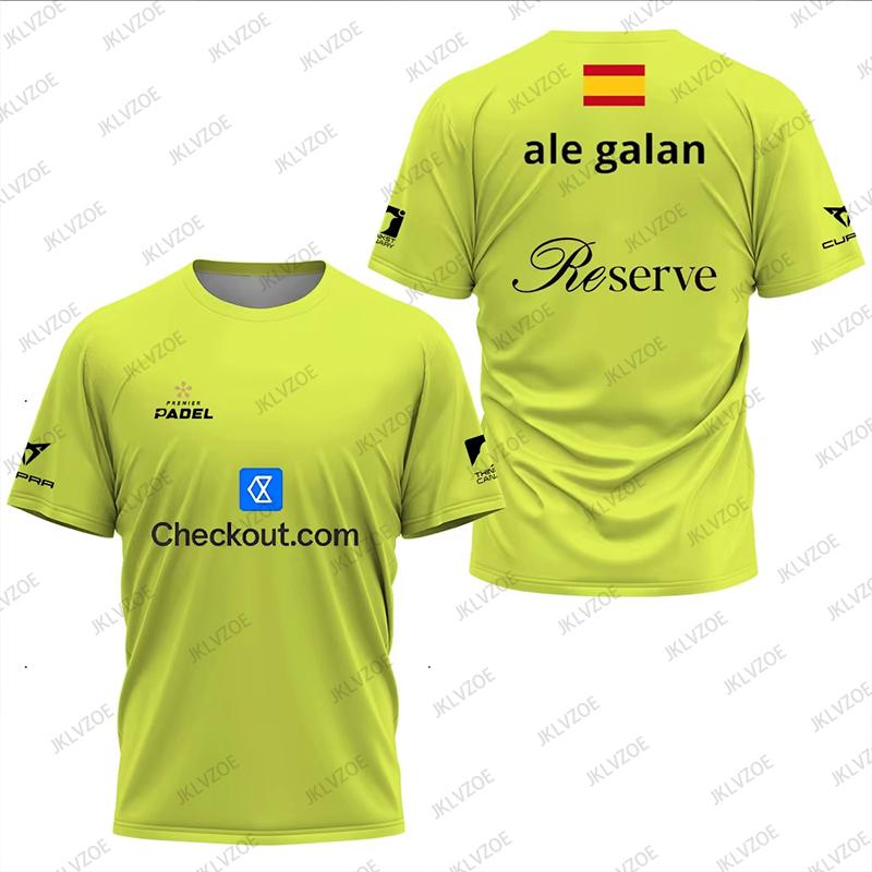 Bobby4 Cool Padel Ademend T-shirt met Korte Mouwen Fitness Zomer Dames Heren Sneldrogend Street O-hals T-shirts Nieuwe Padel Sport Unisex Tops 2XL