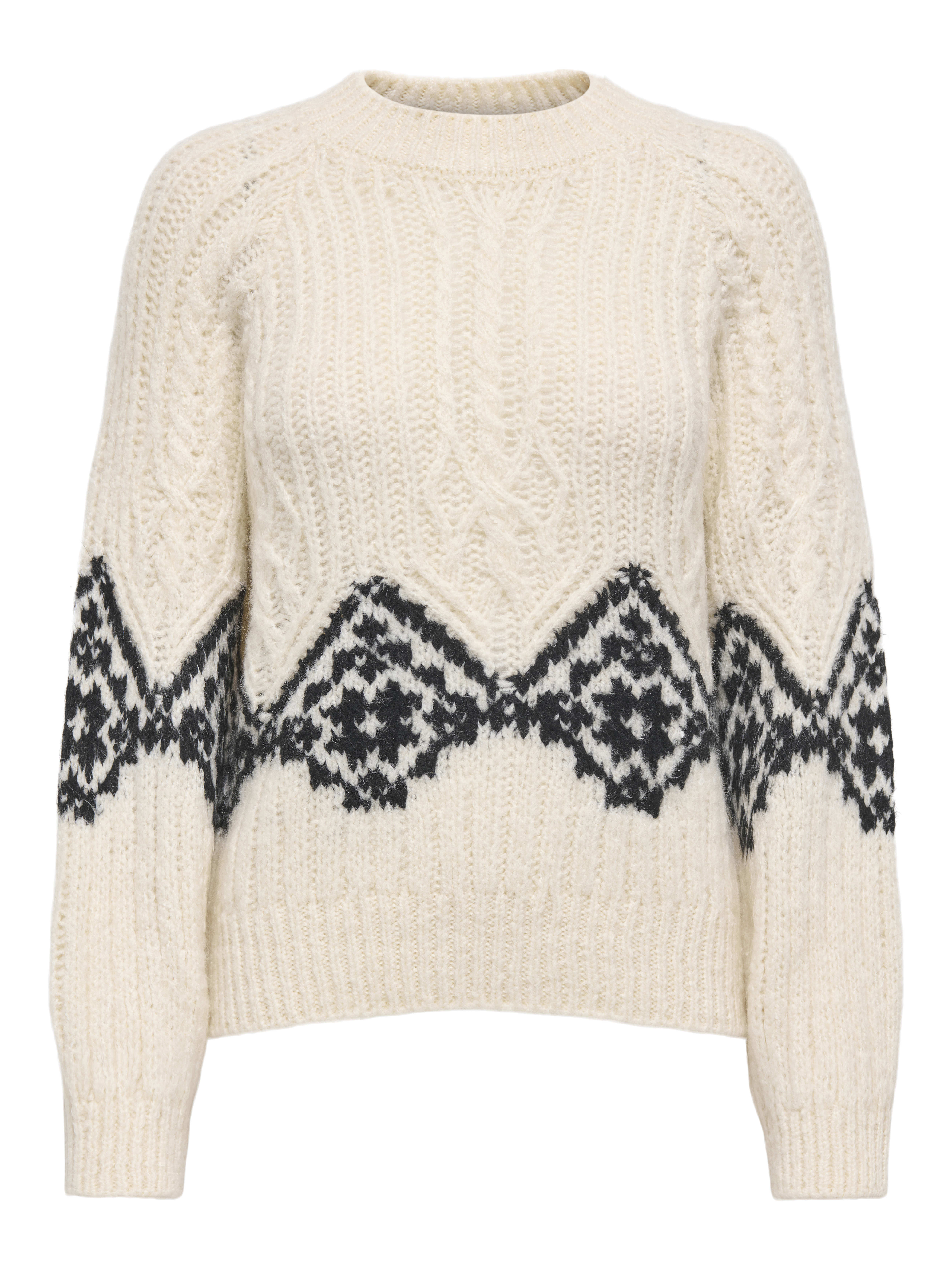 Jacqueline de Yong naomi l/s raglan jacq cable pull 15355486 ecru