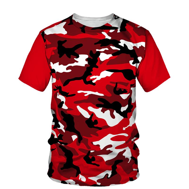 Transmission of love Zomer camouflage grafisch T-shirt voor mannen Casual kleding T-shirts voor heren en dames Jungle T-shirt met ronde hals en korte mouwen Tops L