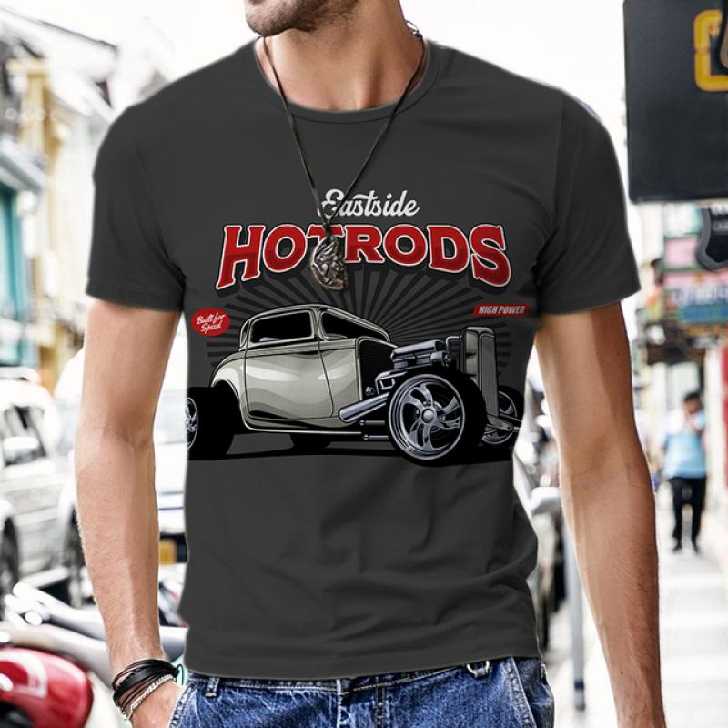 Wengy 2 Tops Heren T-shirts Vintage Auto Ontwerp Harajuku Sportkleding Korte Mouw Luxe Mode O Hals Trainingspak Straat Tees 2XL
