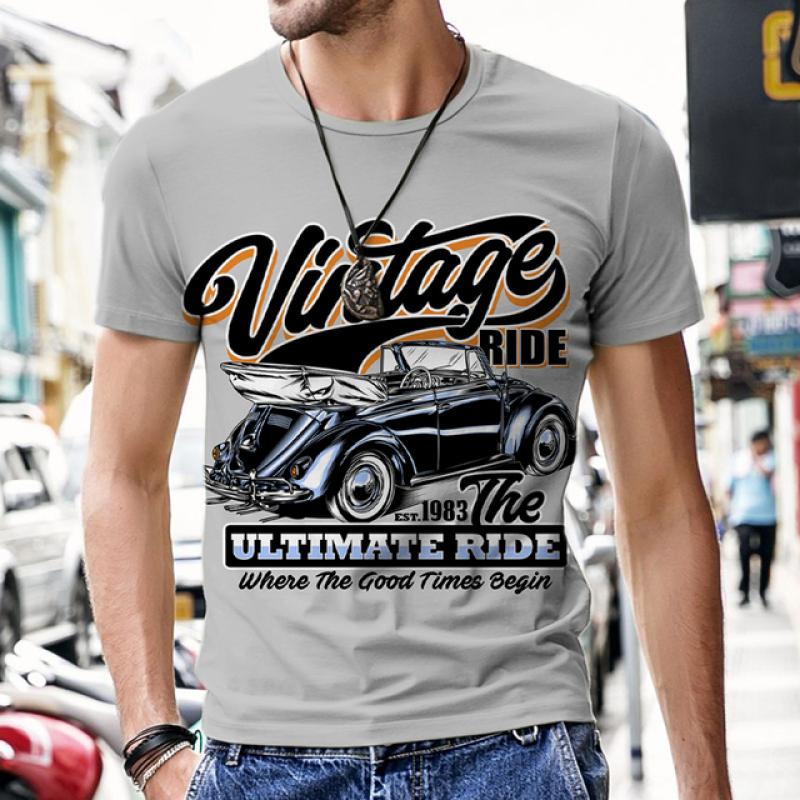 Wengy 2 Tops Heren T-shirts Vintage Auto Ontwerp Harajuku Sportkleding Korte Mouw Luxe Mode O Hals Trainingspak Straat Tees M