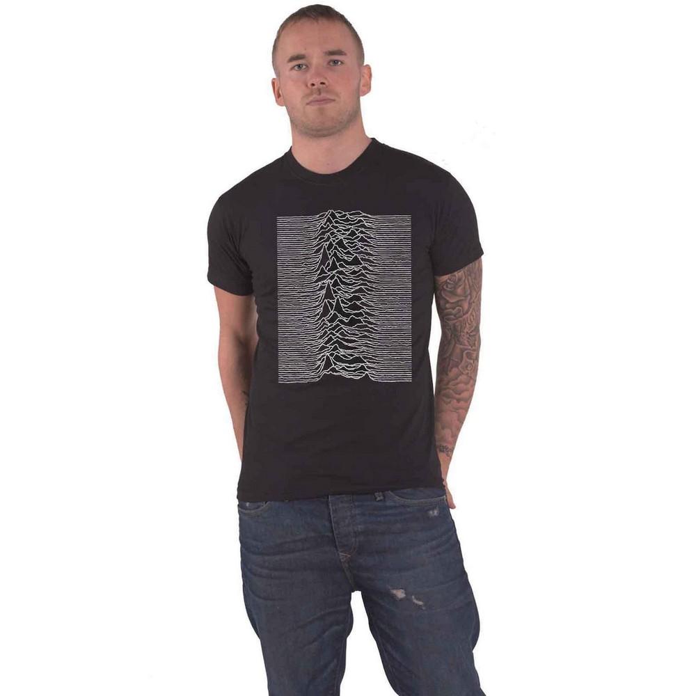 Pertemba FR - Apparel Joy Division Unisex volwassen onbekende genoegens T-shirt met rugprint S zwart