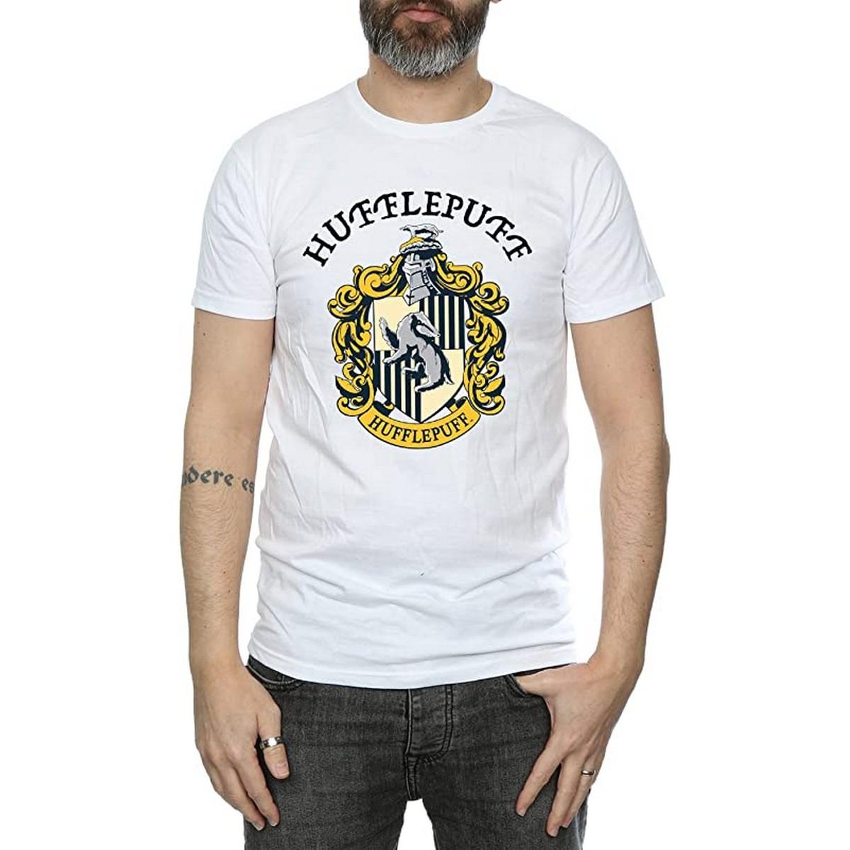 Harry Potter heren Huffelpuf katoenen T-shirt L wit