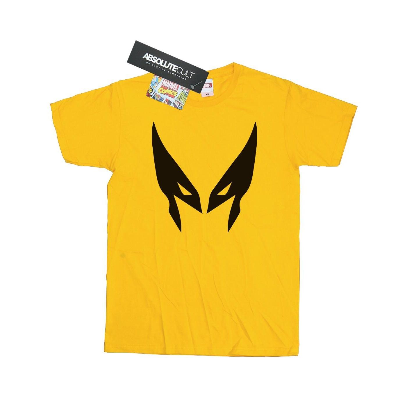 Marvel Heren X-Men Wolverine Masker T-shirt XXL geel