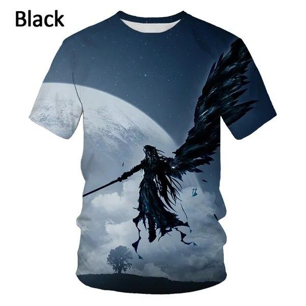 Xin nan zhuang Nieuwe Mode Heren Final Fantasy VII Fun 3D Gedrukt T-shirt Casual Harajuku Oversize Korte Mouwen Y2K Kleding L
