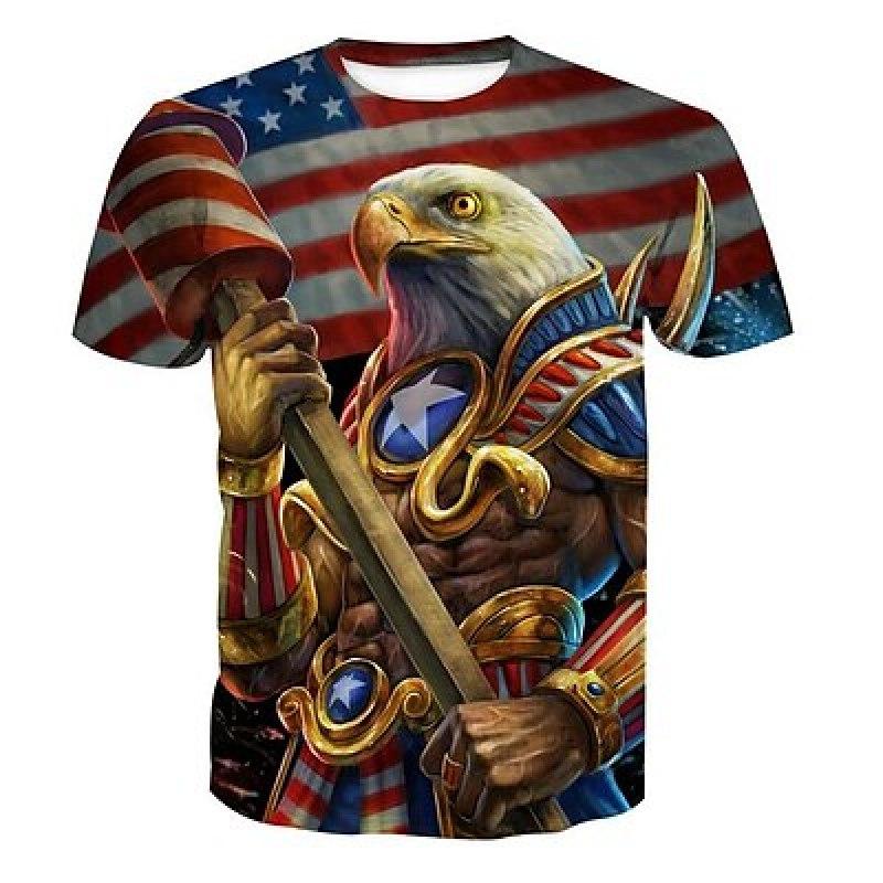 ETST 07 Zomer 3D T-shirt Grappige Vlinderdas 3D Bedrukte T-shirts Mannen Zomer Mode Korte Mouw T-shirt XL