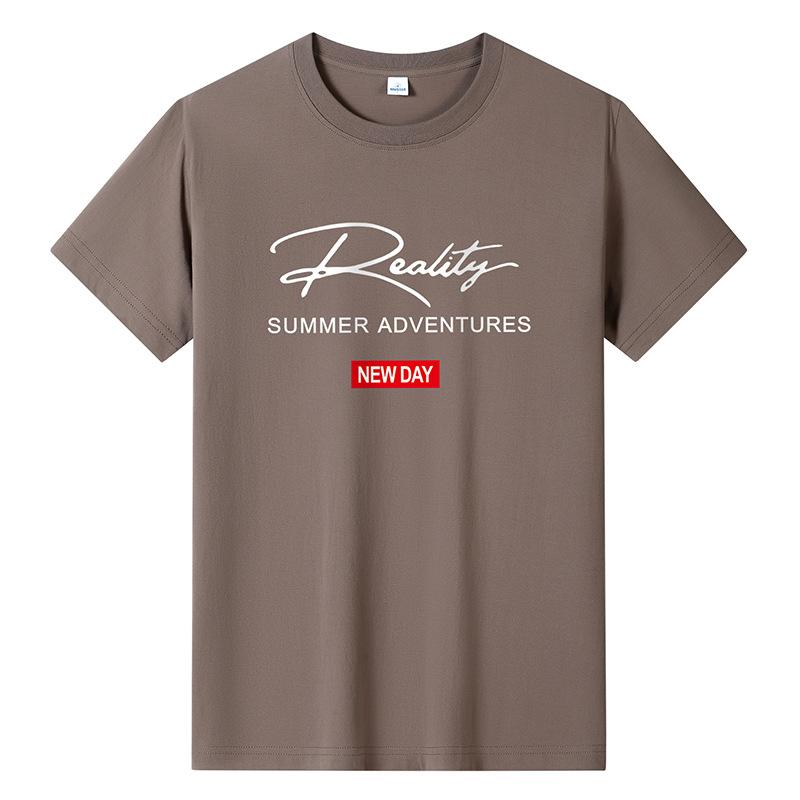 Bistrota Groot formaat puur katoenen heren T-shirt met korte mouwen voor jongens 6XL