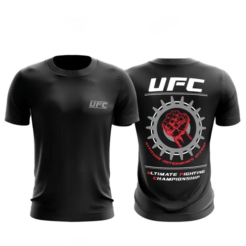 ETST WENDY 005 Nieuwe zomer 3D Muay Thai bedrukt T-shirt Coole sport T-shirts voor heren Mode Streetwear Korte mouwen Gym T-shirts Kleding Top 6XL