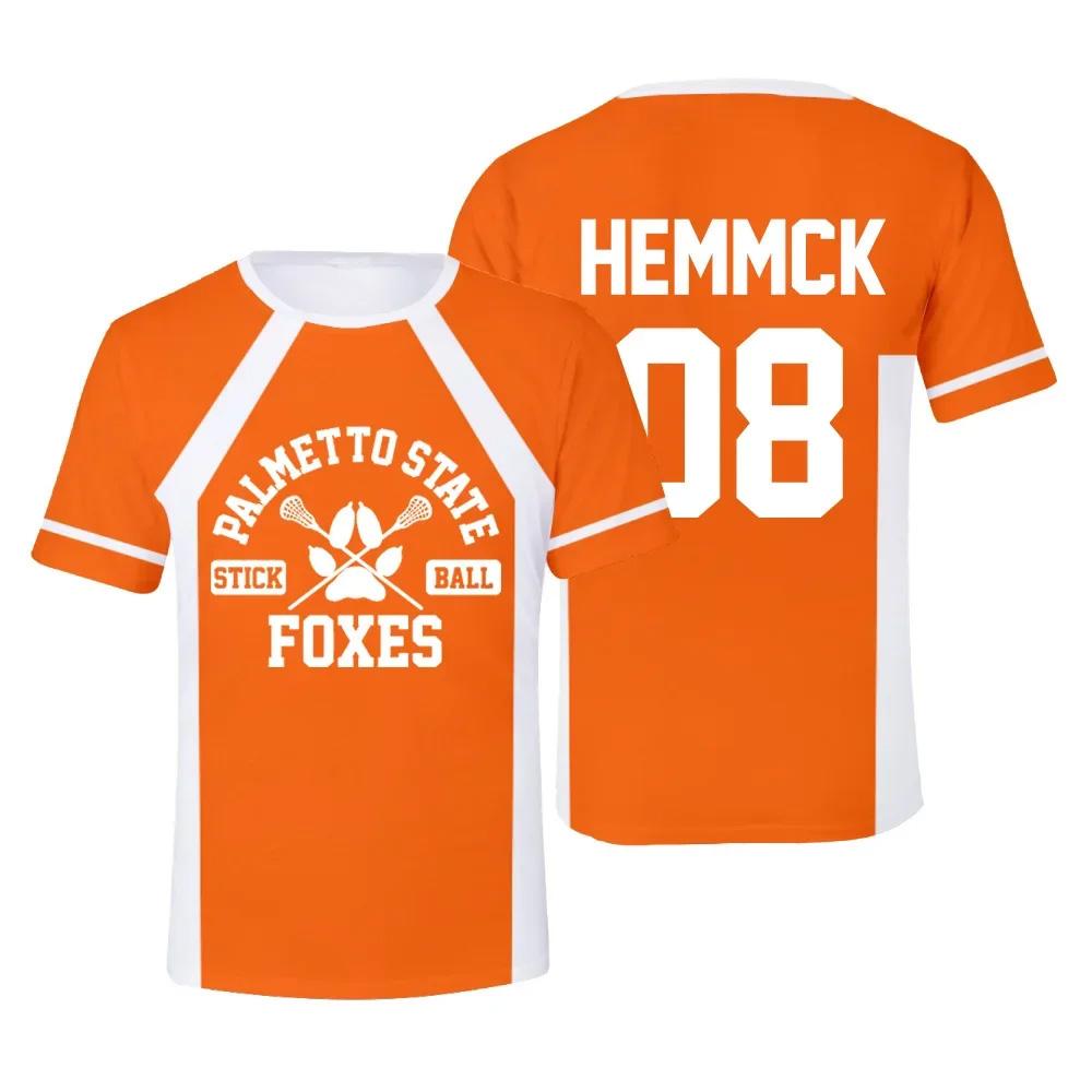 ETST WENDY 005 Nieuw The Foxhole Court Palmetto State Foxes Lacrosse Jersey Cosplay WILDS MINYARD 3D T-shirt Heren/Dames Kleding Kinderen T-shirts L