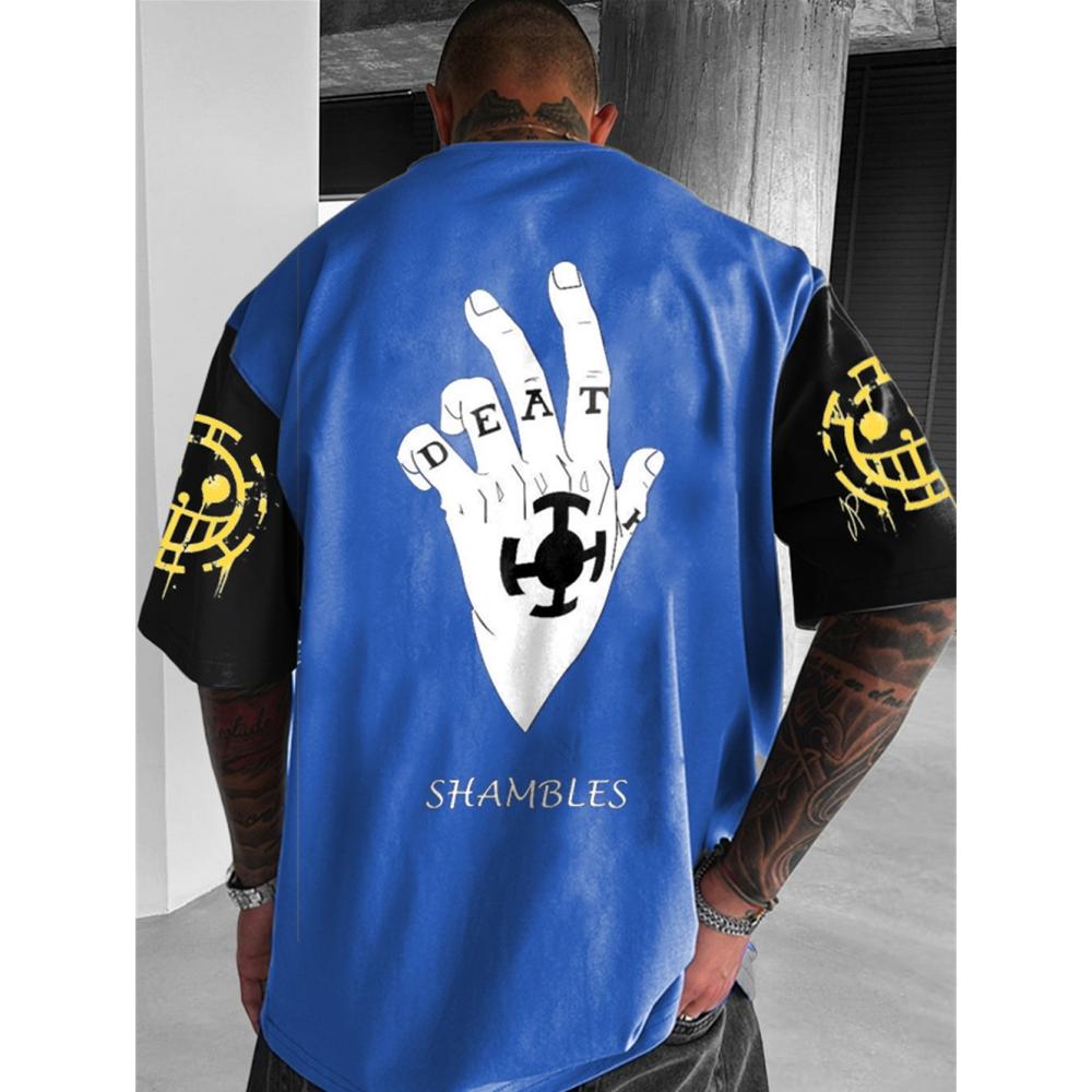 Xr 01 Zomer Anime High Street Oversize T-shirt 3d Print Heren T-shirt Hip Pop Korte Mouw Retro Street T-shirt Voor Heren 4XL