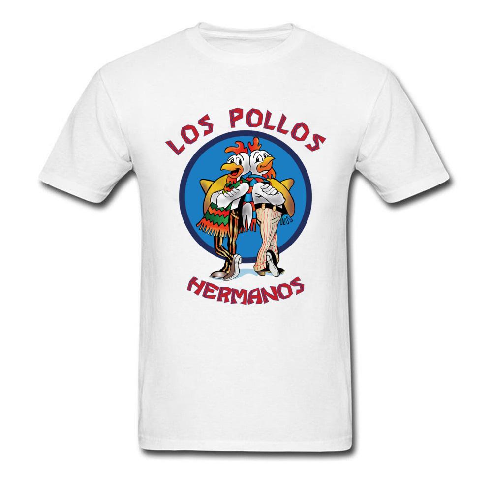 Jacket and Zipper Hoodie NO.1 Los Pollos Hermanos T-shirts Breaking Bad Print Streetwear Mannen Vrouwen Mode Puur Katoen Korte Mouw T-shirt Tees Tops Kleding S