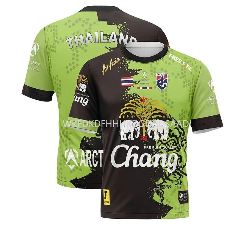 Laoxu Hot Thailand Changze Unisex T-shirt 3D-printing Snel drogend Casual O-kraag Korte mouwen Heren Plus-size Outdoor Sport Top XXXL