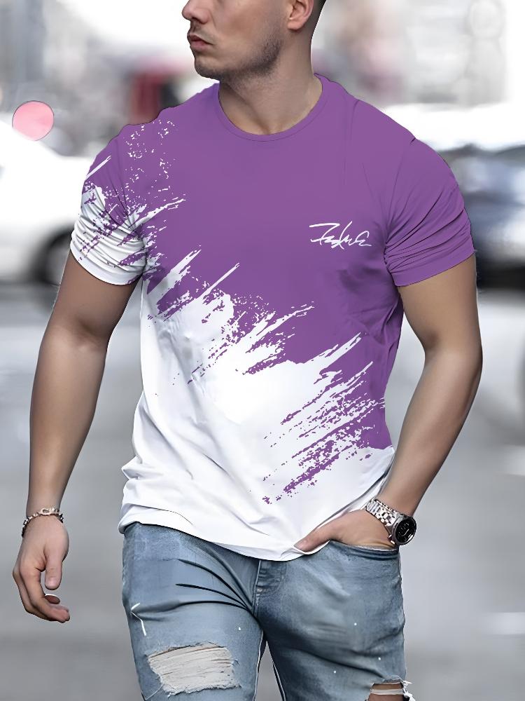 Chaokebang Heren T-shirt met korte mouwen, ronde hals, casual, outdoor, 3D-print, pullover, T-shirt voor heren, streetwear, sportshirt, top, T-shirts, oversized kleding 4XL