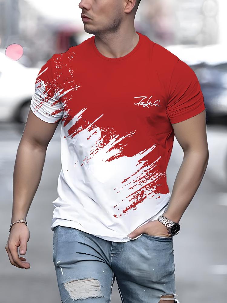 Chaokebang Heren T-shirt met korte mouwen, ronde hals, casual, outdoor, 3D-print, pullover, T-shirt voor heren, streetwear, sportshirt, top, T-shirts, oversized kleding 6XL
