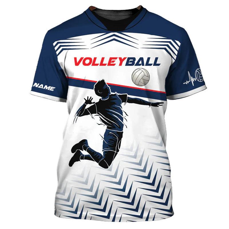 Bobby4 Volleybal Sport T-shirt voor Heren Dames Dagelijks Casual Mode Korte Mouw T-shirts Buiten Straat Aangepaste Naam DIY T-shirt Top 2025 2XL