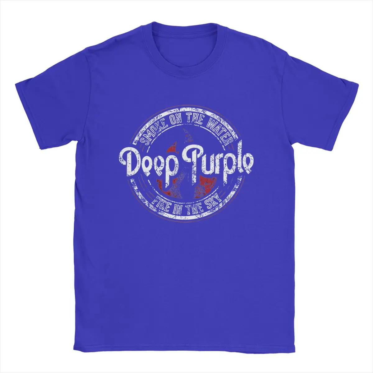 Comfortable season Dieppaars T-shirt voor heren, nieuwigheid, 100% katoenen T-shirt, ronde kraag, korte mouwen, cadeau-idee, kleding XXL