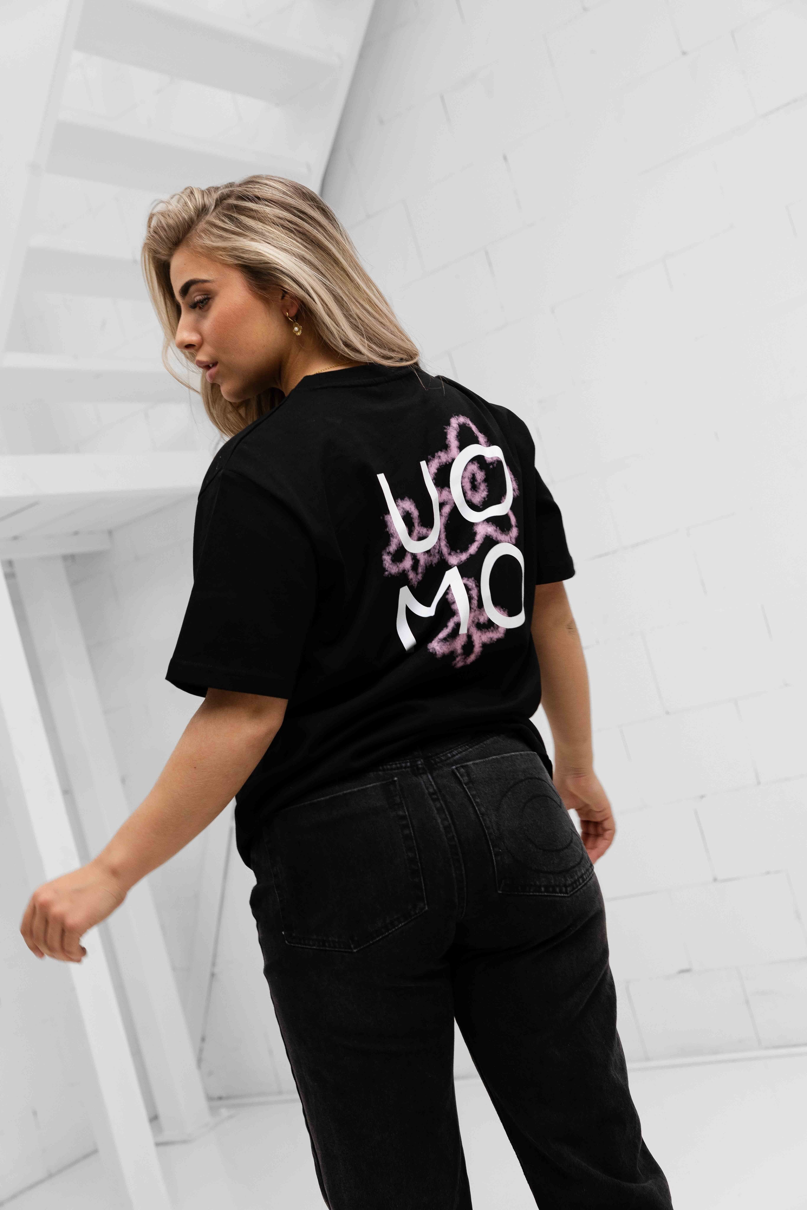 24 Uomo Flora 2.0 T-shirt Dames Zwart