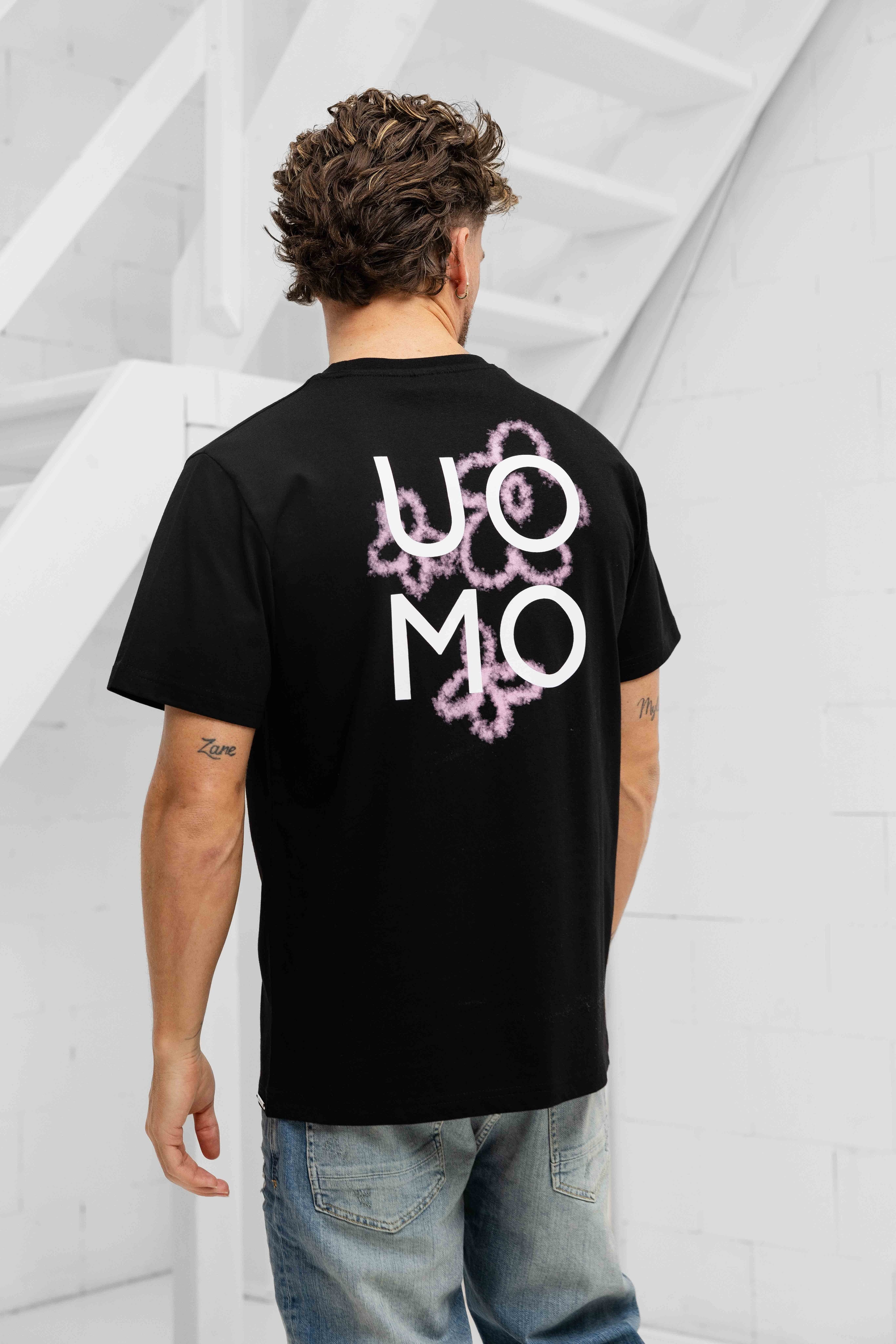 24 Uomo Flora 2.0 T-shirt Heren Zwart