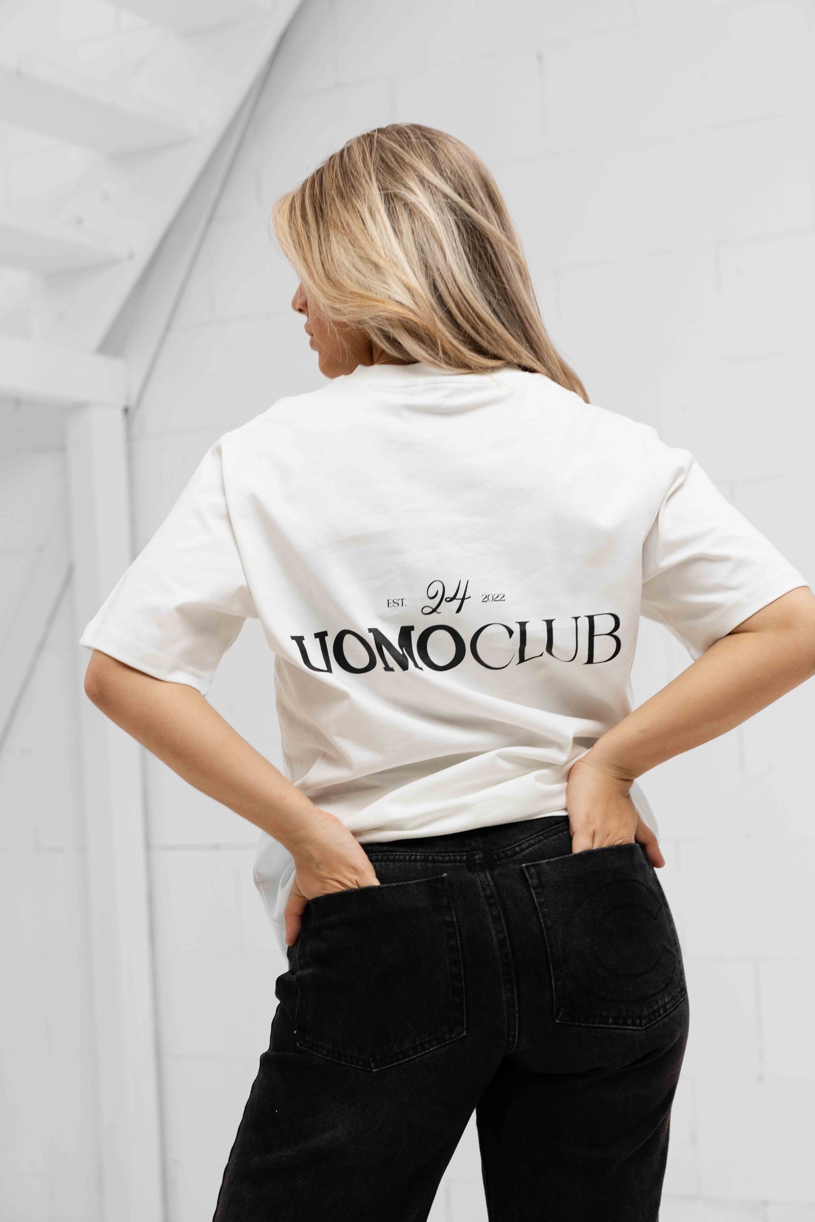 24 Uomo Club T-shirt Dames Off-White