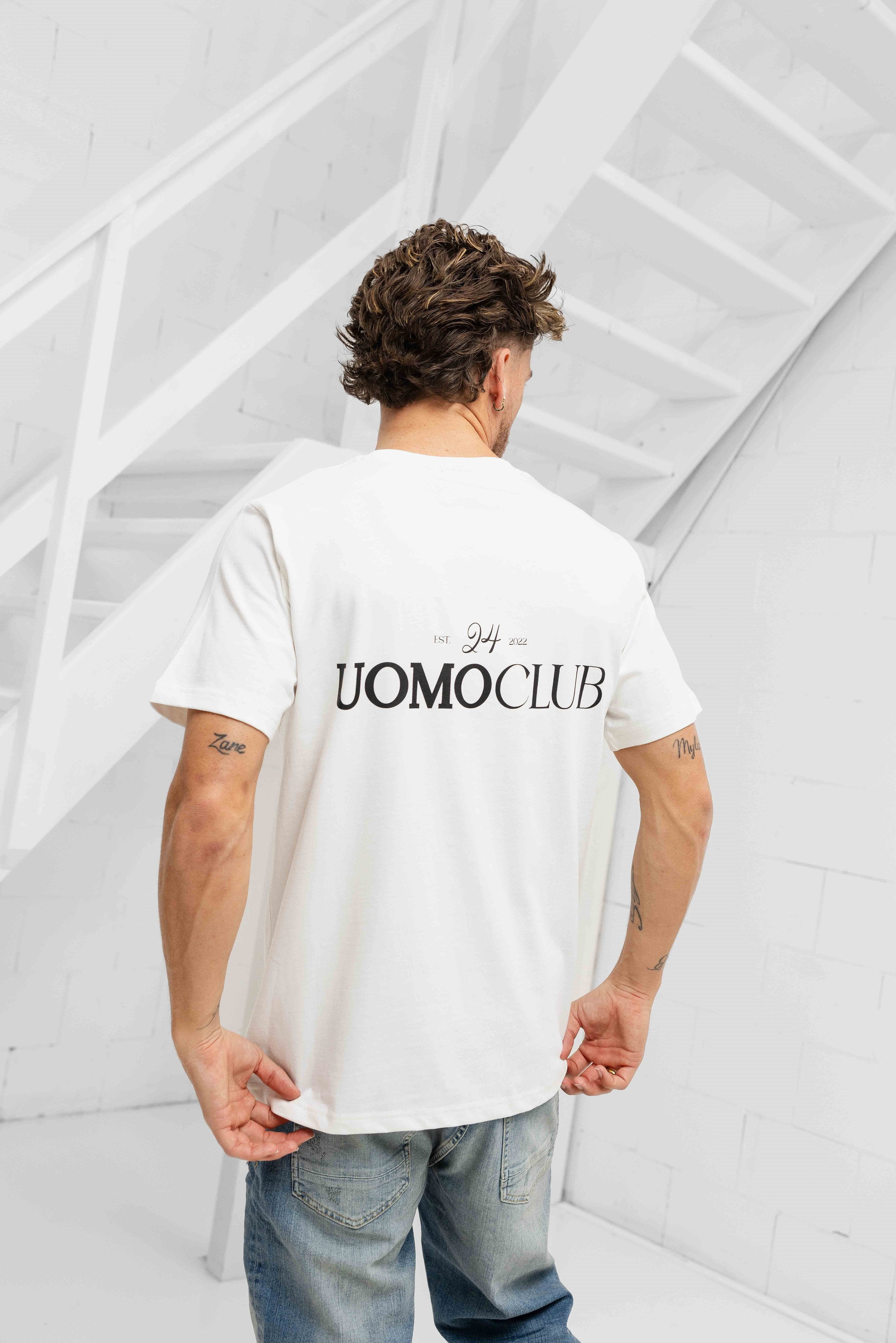 24 Uomo Club T-shirt Heren Off-White