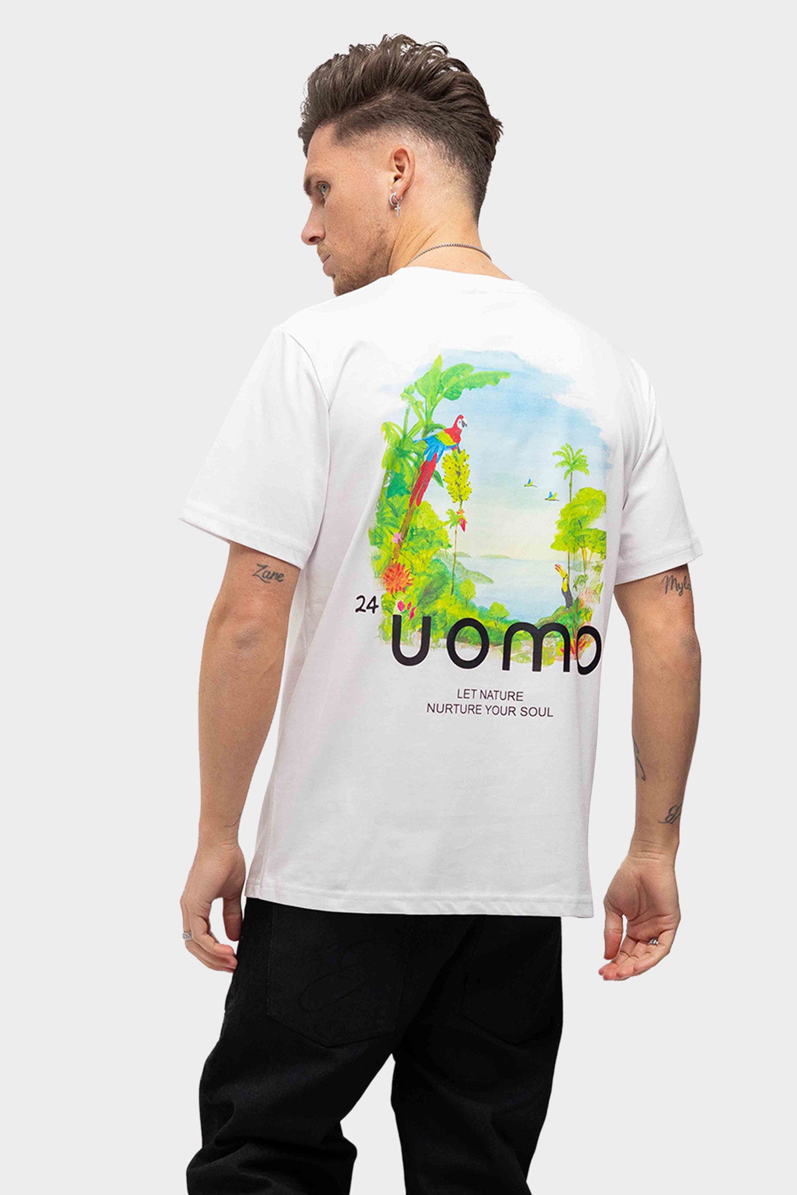 24 Uomo Paradise 2.0 T-shirt Wit