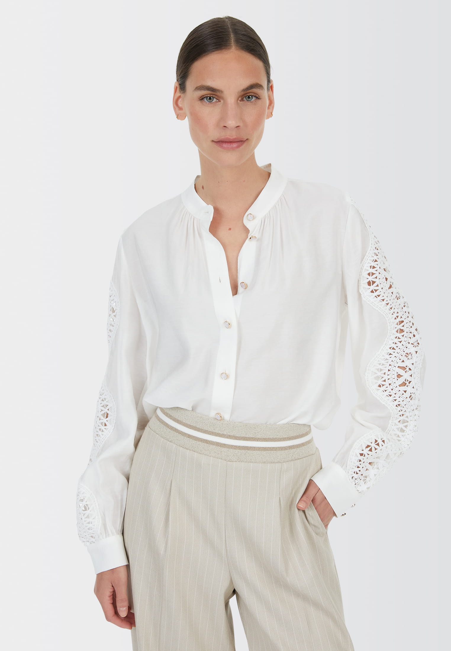 MARC AUREL Bluse aus lässigem Viskose-Mix