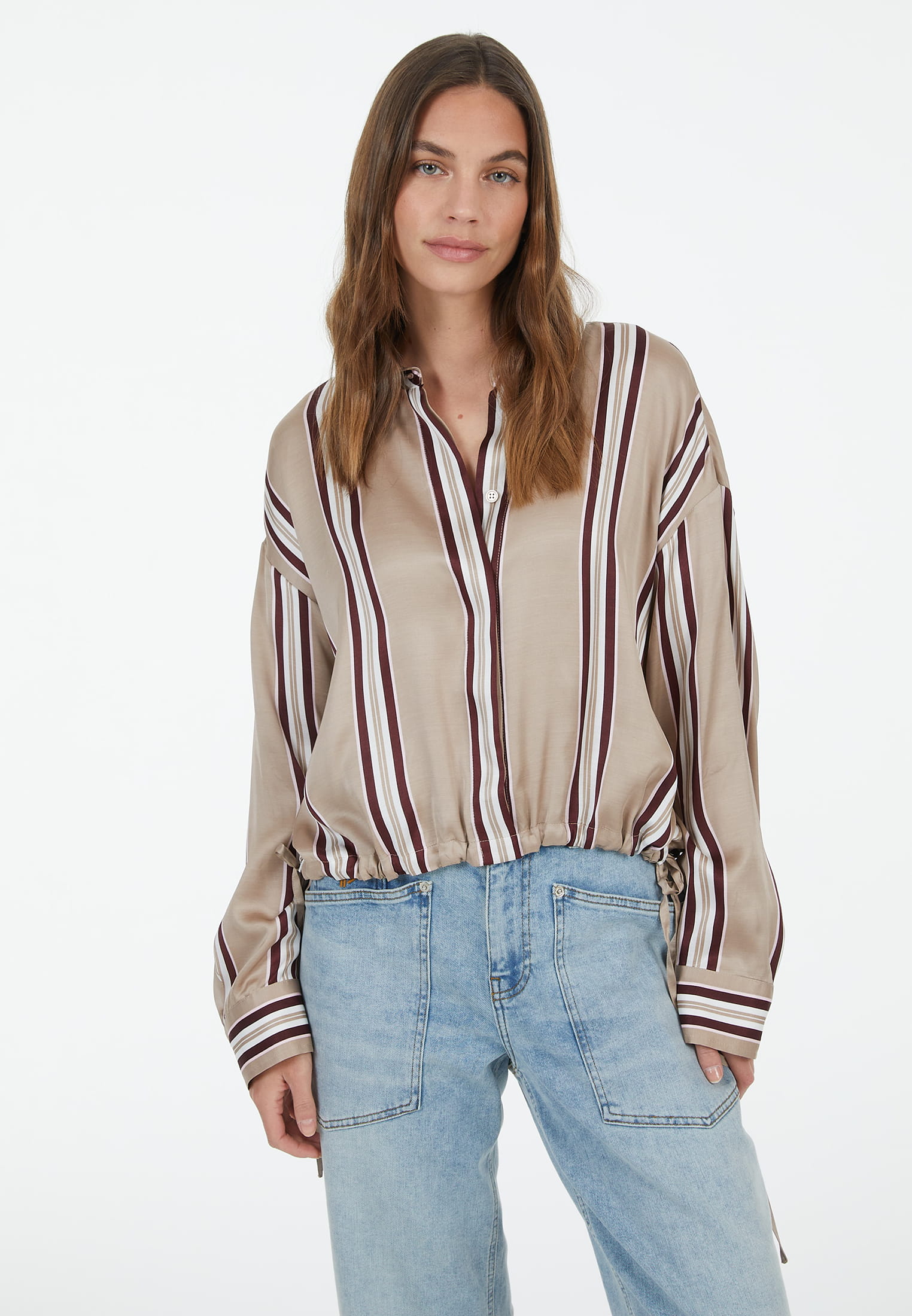 MARC AUREL Bluse mit Tunnelzug