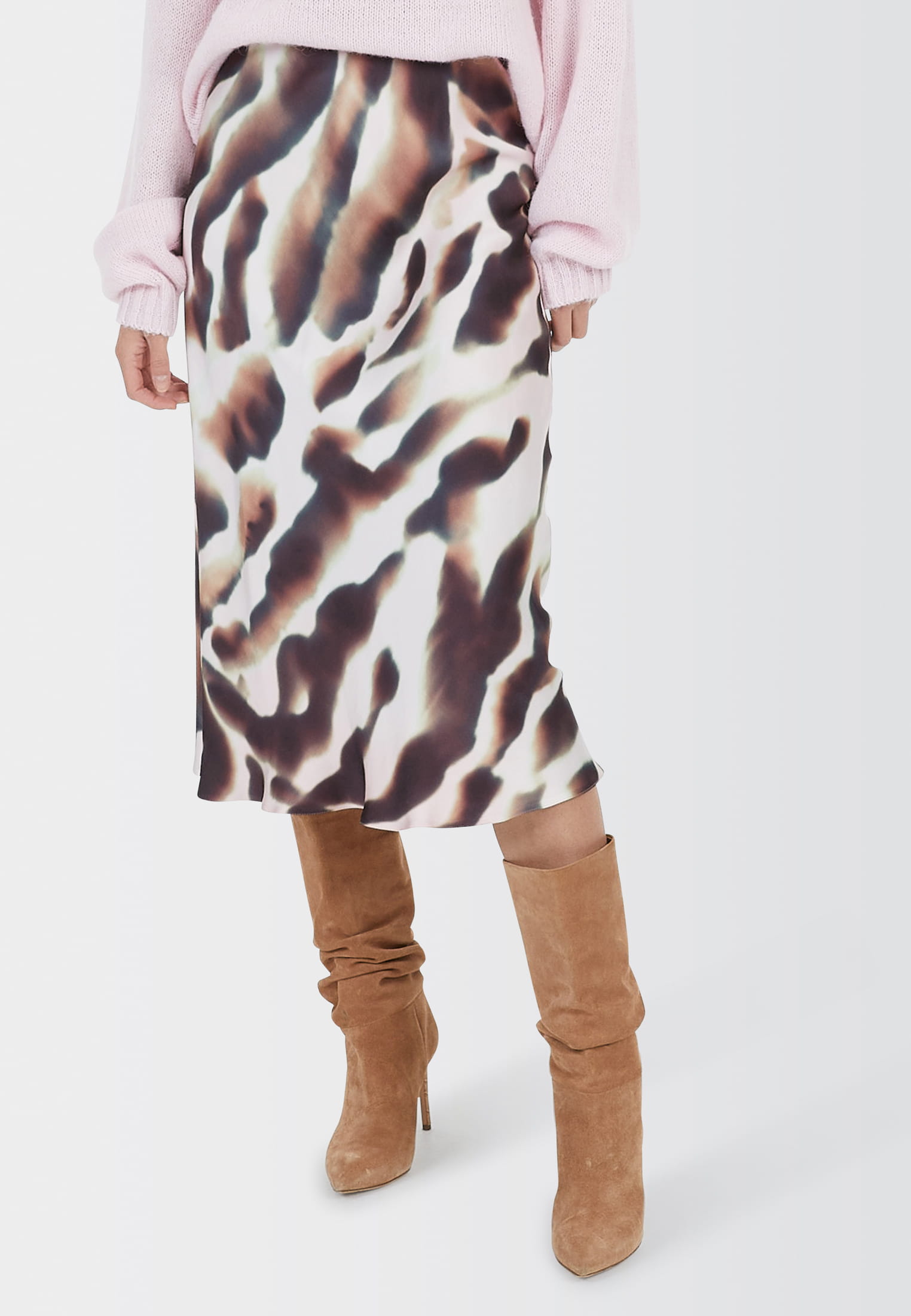 MARC AUREL Rock mit abtraktem Animalprint