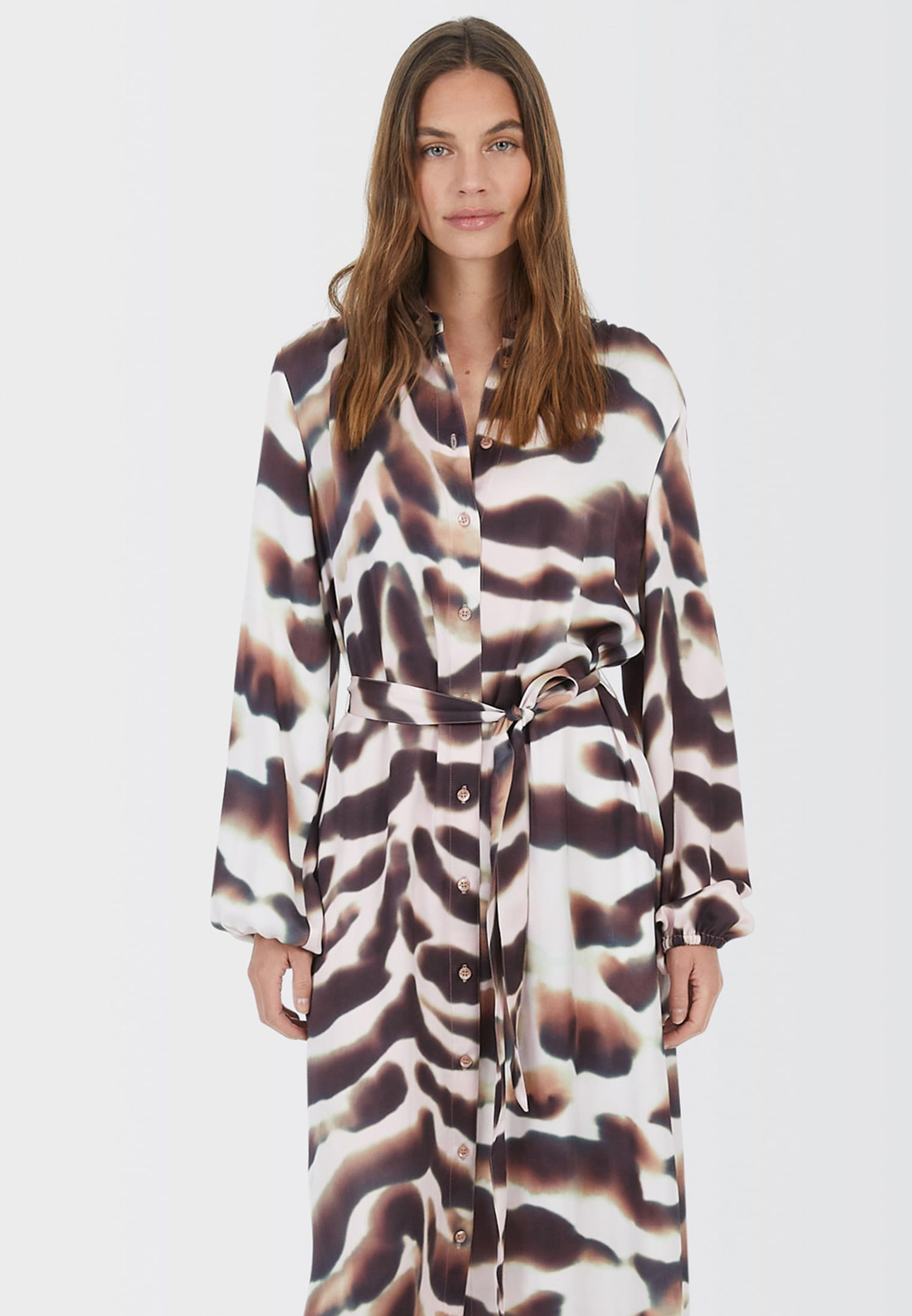 MARC AUREL Kleid mit abtraktem Animalprint