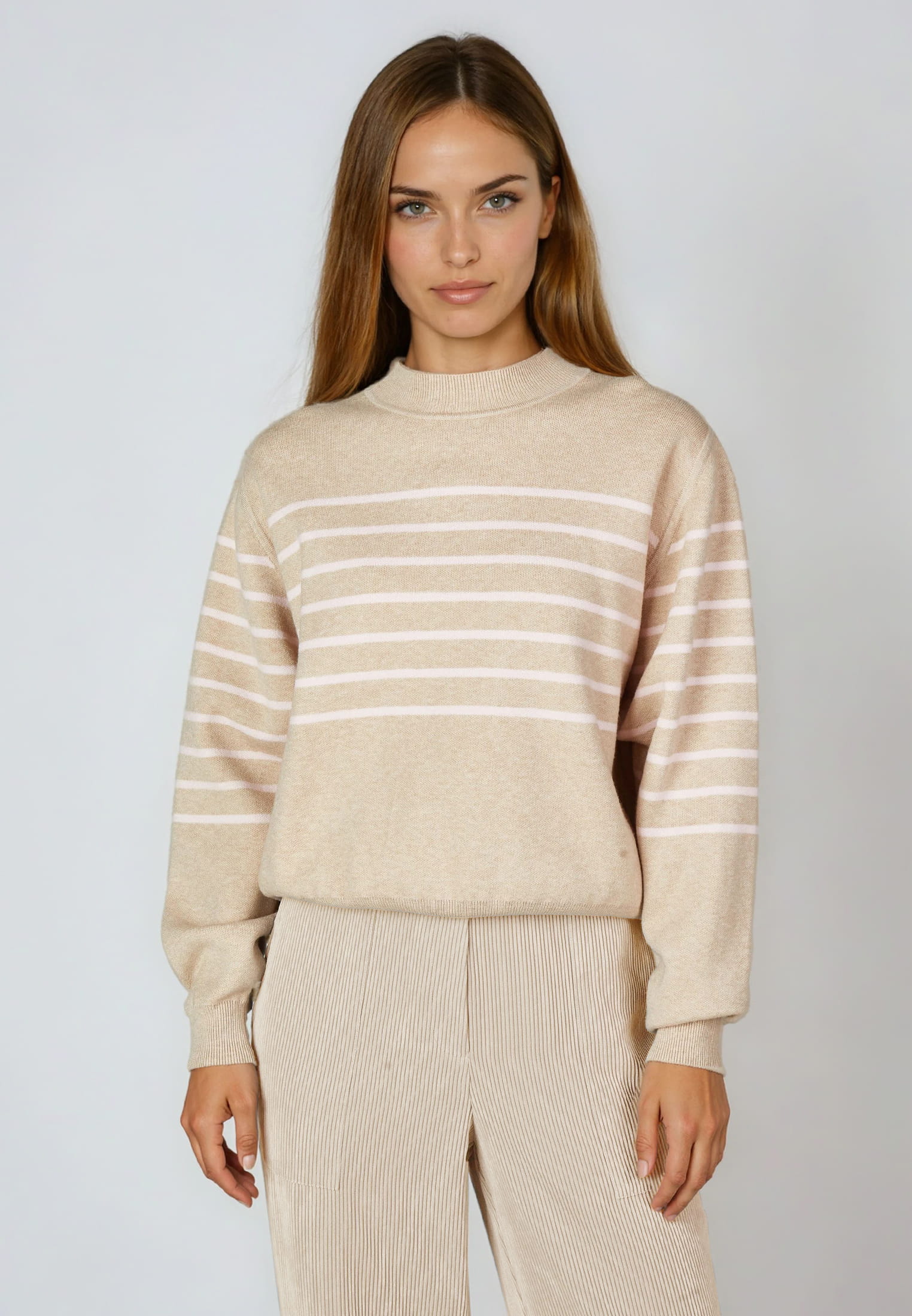 MARC AUREL Pullover mit plazierten Ringeln