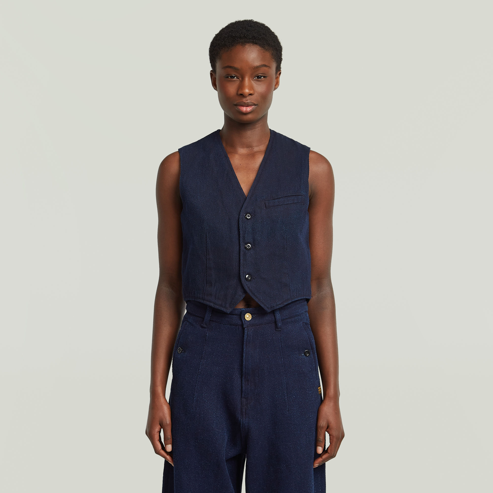 G-Star RAW Denim Gilet - Donkerblauw - Dames