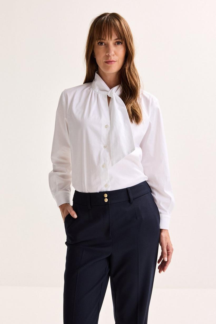 Mayerline Katoenen Blouse Met Strik