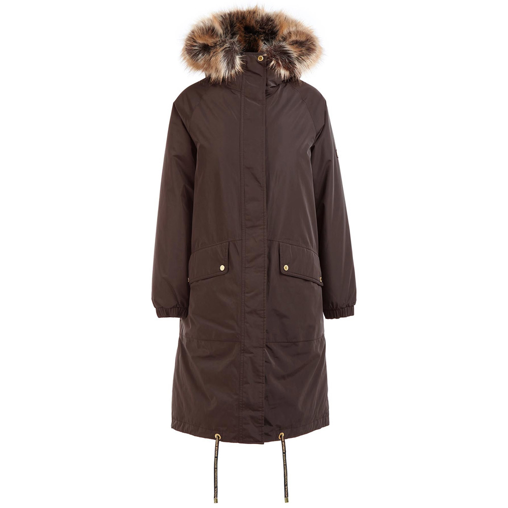 Barbour International Dames Regenjas Blanca jacket Bitter Chocolate