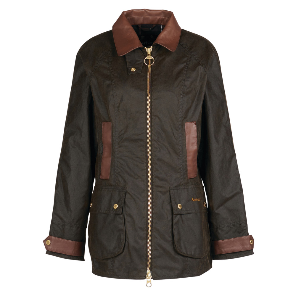 Barbour Dames Waxjas Premium Beadnell Olive