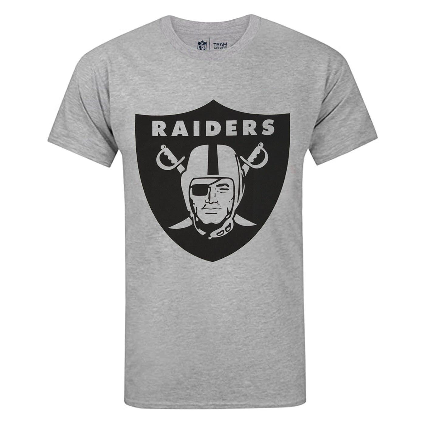 Pertemba FR - Apparel NFL Las Vegas Raiders-logo-T-shirt voor heren L grijs