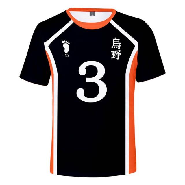 Building Toys Nieuwe Anime Haikyuu Cosplay Kostuum Hinata Shoyo 3d T-Shirt Karasuno High School Volleybal Tops Kageyama Tobio Tiener Sweatshirt M
