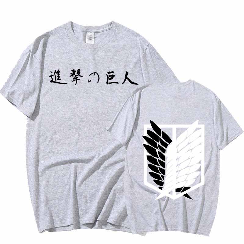 NEXT Urpretty7 Aanval op Titan Harajuku Cool T-shirts Japanse Anime Shingeki Geen Kyojin T-shirt Mannen T-shirt Manga Grafische T-shirt Top mannelijke L
