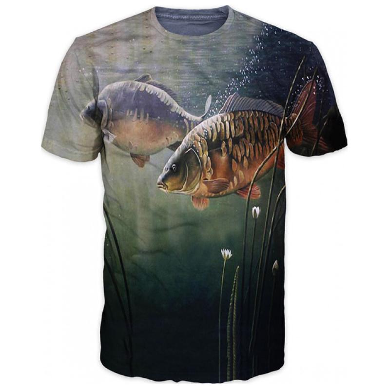 ETST WENDY 3D Vis Gedrukte T-shirt voor Mannen Zomer mannen Karpervissen Grappige T-shirt Vrouwen Kids Mannelijke Oversized Korte mouw Tops Tees 100-6XL L