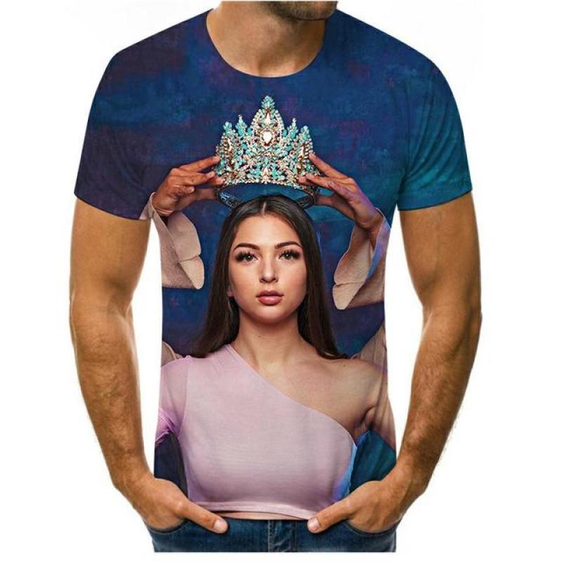 ETST 07 Nieuwigheid 3D Gouden Ketting Print Barok Merk T-shirt Zomer stijl korte mouw luxe Koninklijke mannen kleding hip hop tops & tees XXXL