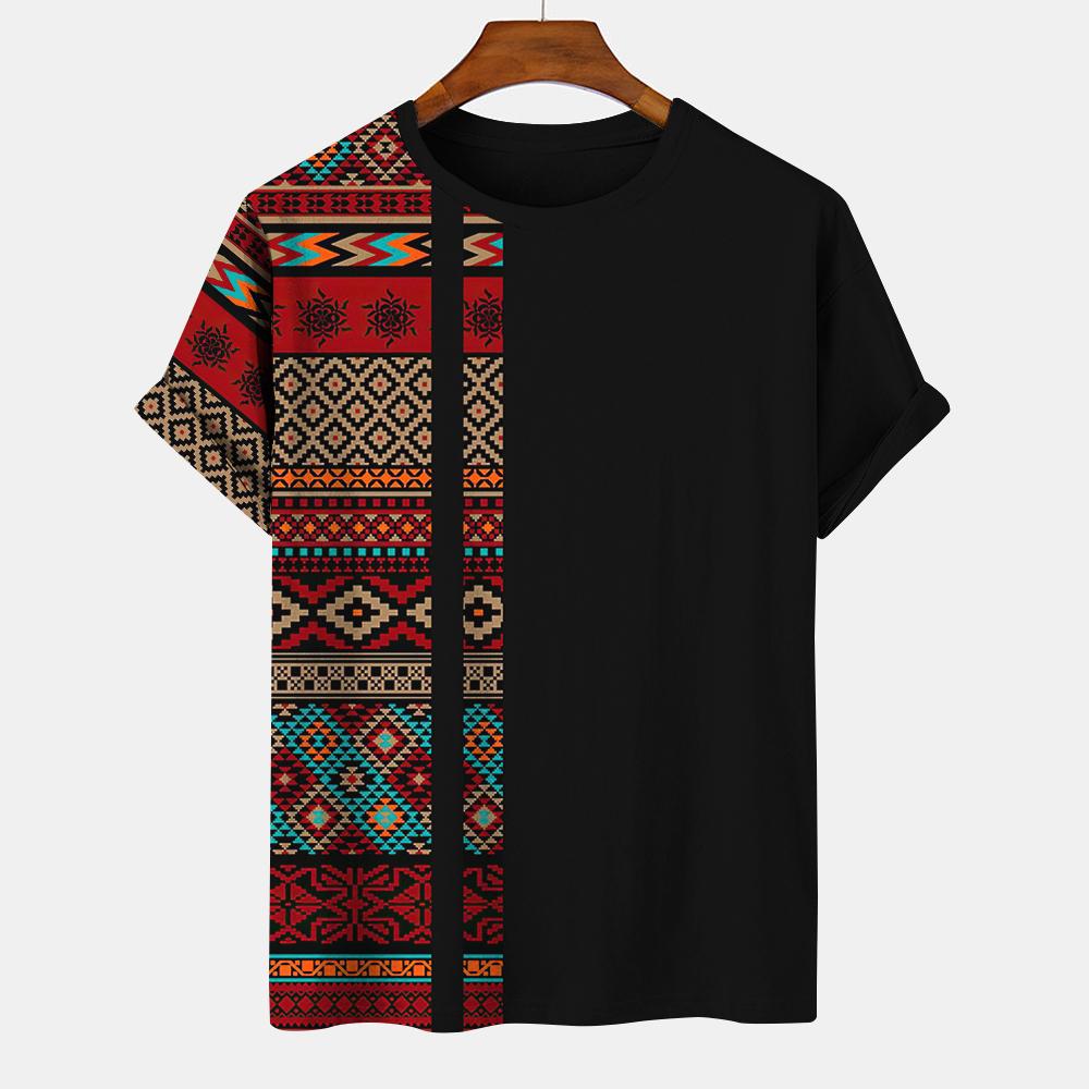 ETST 03 Vintage T-shirt Voor Mannen 3D Print Gestreepte Tees Grafische Korte Mouw Oversized Tops Streetwear Zomer Camisetas Herenkleding 6xl 2XL