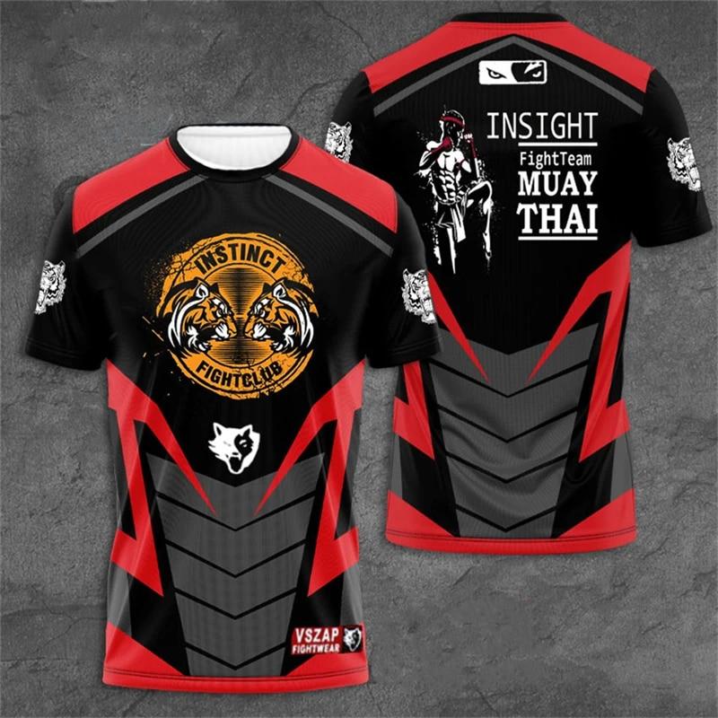 Wengy 2 Muay Thai 3D Gedrukt Modieuze heren T-shirt Unisex Korte Mouw Tops Preferentiële Hot Koop Classic Tee Worstelen Patroon tshirt 3XL