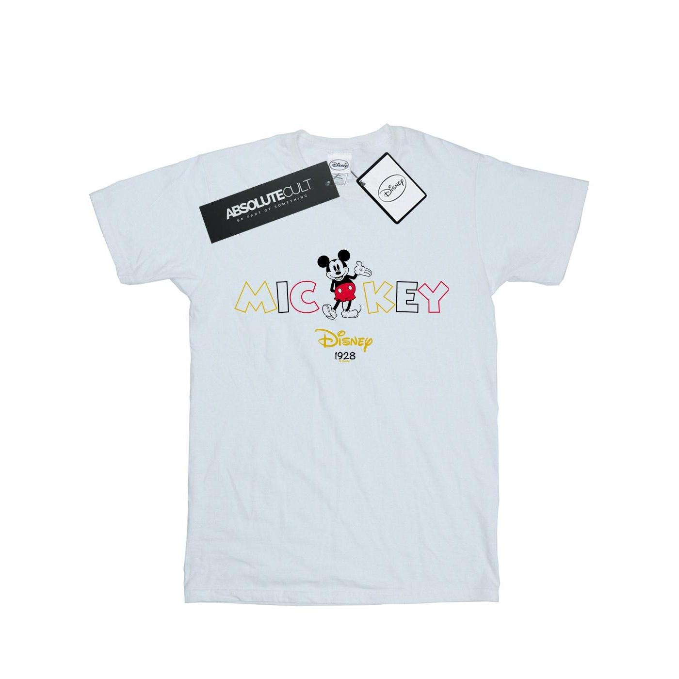 Disney Heren Mickey Mouse 1928 T-shirt 3XL wit