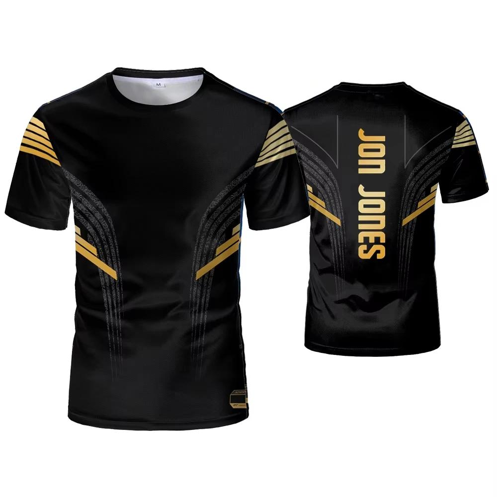 New trendy clothing Summer Friday New Boxing Training 3D Printed Quick-drying Breathable Street Sports Men's Plus-size Fitness T-shirt XL